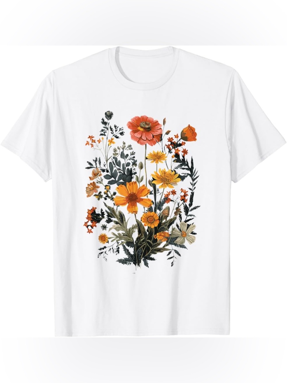 Wildflower Botanical Graphic T-Shirt